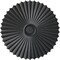 Ekena Millwork Shakuras Ceiling Medallion (For Canopies up to 5 3/4"), Hand-Painted Pewter, 33 7/8"OD x 2"P CM34SHPES - alternate 1